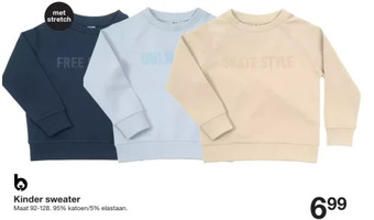 Zeeman Kinder sweater aanbieding