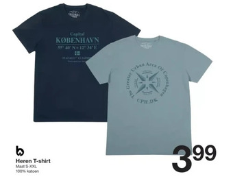 Zeeman Heren t-shirt aanbieding