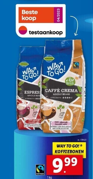 Lidl Koffiebonen aanbieding