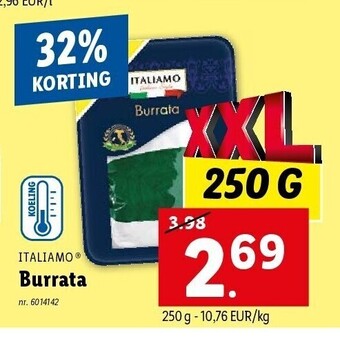 Lidl Burrata aanbieding