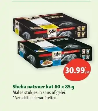 Maxi Zoo Sheba natvoer kat 60 x 85 g aanbieding