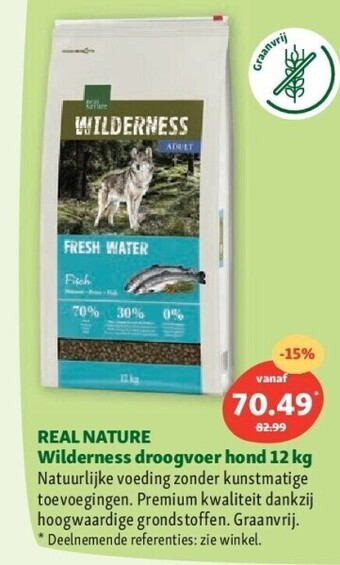 Maxi Zoo Real nature wilderness droogvoer hond 12 kg aanbieding