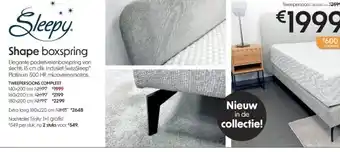 Sleepworld Shape boxspring aanbieding