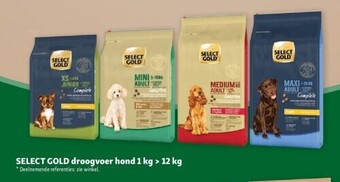 Maxi Zoo Select gold droogvoer hond 1 kg > 12 kg aanbieding