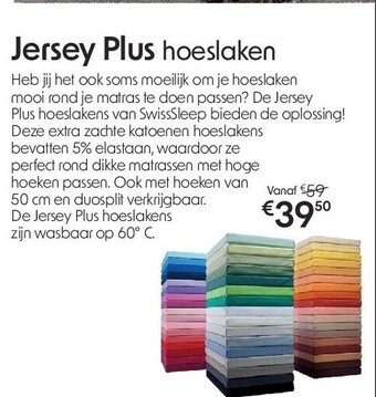 Jersey plus hoeslaken
