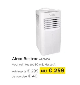 Molecule Airco bestron aac9000 aanbieding