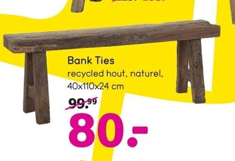 Leen Bakker Bank ties aanbieding