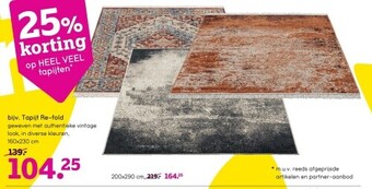 Leen Bakker Tapijt re-fold aanbieding