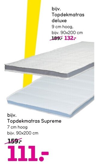 Leen Bakker Topdekmatras supreme aanbieding
