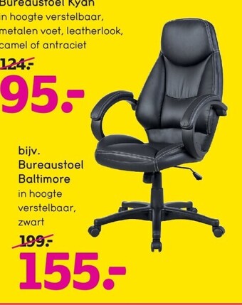 Leen Bakker Bureaustoel baltimore aanbieding