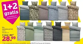 Leen Bakker Dekbedovertrek joric aanbieding