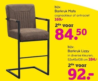 Leen Bakker Barkruk mats aanbieding