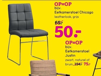 Leen Bakker Eetkamerstoel chicago aanbieding