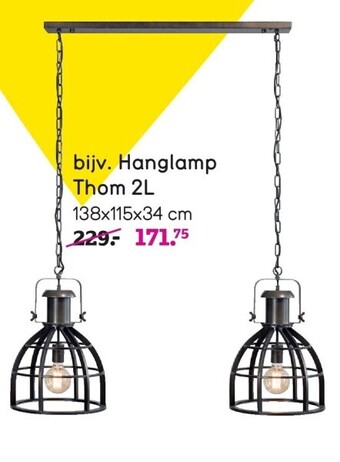 Leen Bakker Hanglamp thom 2l aanbieding