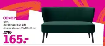 Leen Bakker Zetel hasvik 2-zits aanbieding