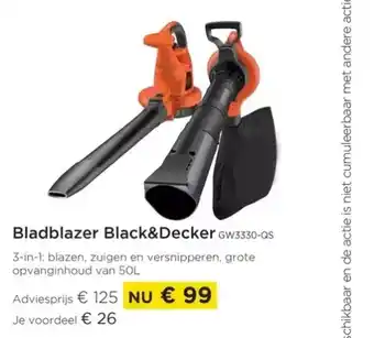 Bladblazer black&decker gw3330-qs