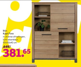 Leen Bakker Kast finn aanbieding