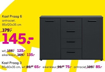 Leen Bakker Kast praag 6 aanbieding