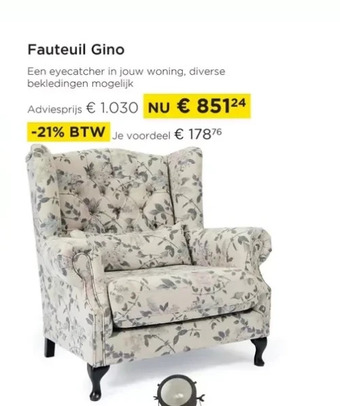 Fauteuil gino