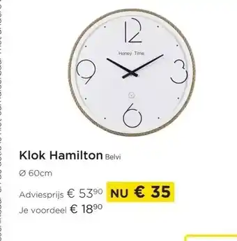 Klok hamilton belvi 0 60cm