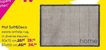 Leen Bakker Mat soft&deco aanbieding