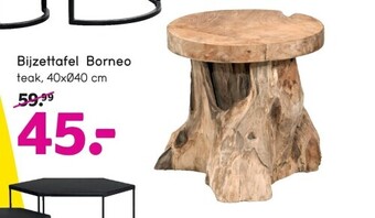 Leen Bakker Bijzettafel borneo aanbieding