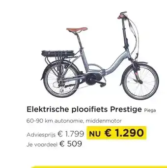 Molecule Elektrische plooifiets prestige piega aanbieding