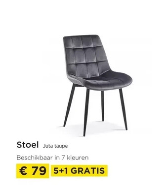 Molecule Stoel juta taupe aanbieding