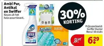 Kruidvat Ambi Pur, Antikal En Swiffer 30% Korting aanbieding