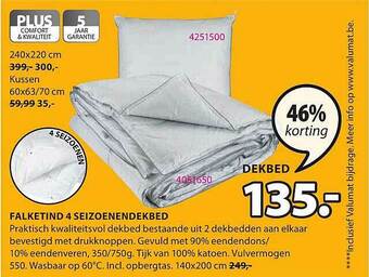 Jysk Falketind 4 Seizoenendekbed aanbieding