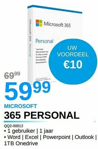 AUVA Microsoft 365 personal qq2-00012 aanbieding