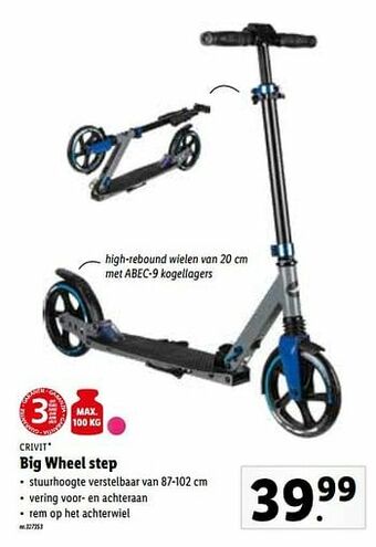 Lidl Big wheel step aanbieding