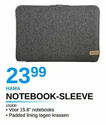VCD Hama notebook-sleeve 101830 aanbieding