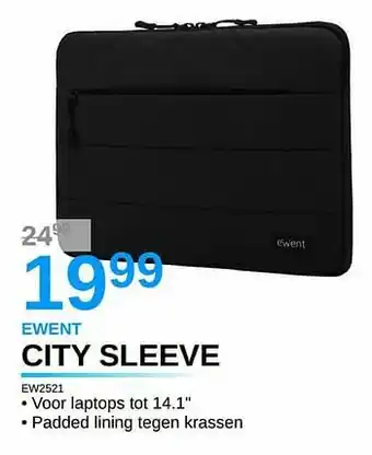 AUVA Ewent city sleeve ew2521 aanbieding