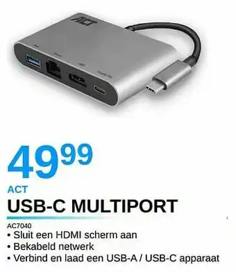 VCD Act usb-c multiport ac7040 aanbieding