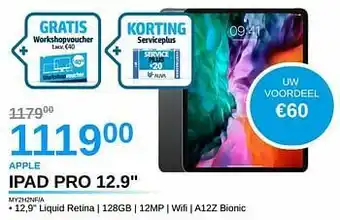 AUVA Apple ipad pro 12.9`` aanbieding