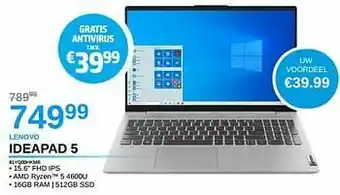 VCD Lenovo ideapad 5 81yq00hkmb aanbieding
