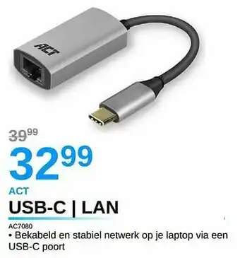 AUVA Act usb-c | lan ac7080 aanbieding