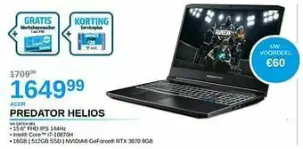 AUVA Acer predator helios nh.qateh.001 aanbieding