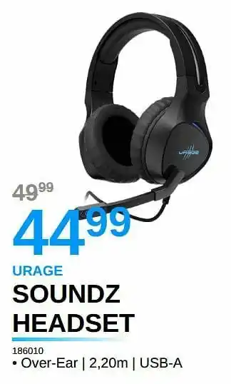 AUVA Urage soundz headset 186010 aanbieding