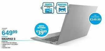AUVA Lenovo ideapad 3 82h800v3mb aanbieding