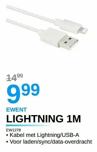 Ewent lightning 1m