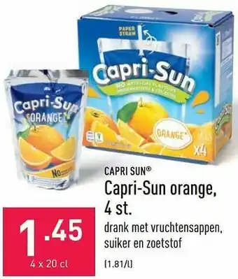 ALDI Capri-sun orange aanbieding