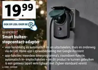 Lidl Smart buitenstopcontact-adapter aanbieding