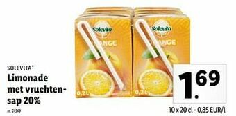 Lidl Limonade met vruchtensap 20% aanbieding