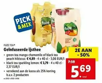 Geïnfuseerde ijsthee