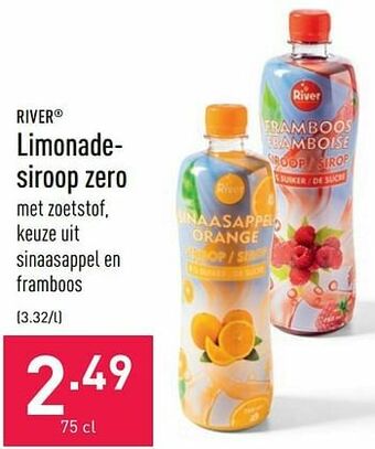 ALDI Limonadesiroop zero aanbieding