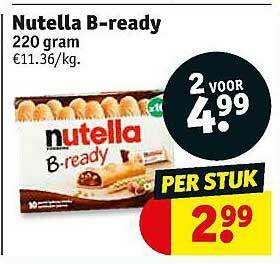 Kruidvat Nutella B-ready aanbieding