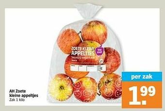 Albert Heijn Ah zoete kleine appeltjes aanbieding