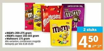 Albert Heijn M+m`s aanbieding